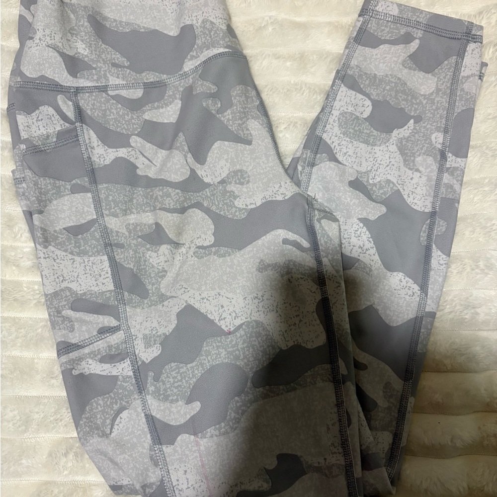 Gray Camouflage Leggings-RBX
